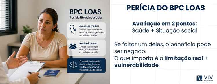 imagem explicando a perícia do bpc loas no inss