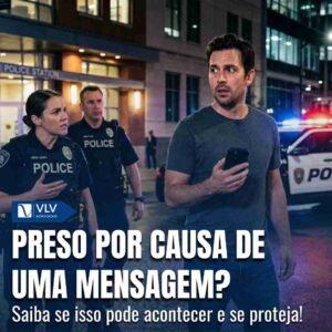 preso por causa de mensagem