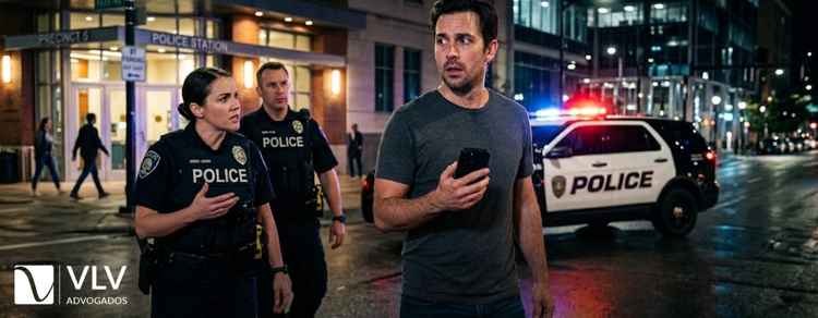 imagem representando preso por causa de uma mensagem