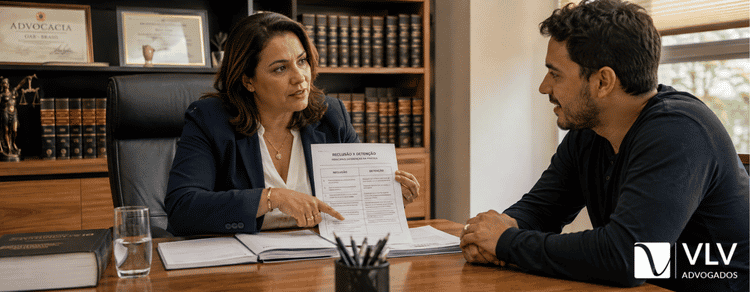Reclusão ou detenção: qual a diferença e o que muda na prática 3 Advogada explicando diferenças entre reclusão ou detenção