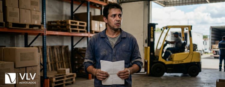 homem em rescisão antecipada do contrato de experiência ganhando multa de FGTS