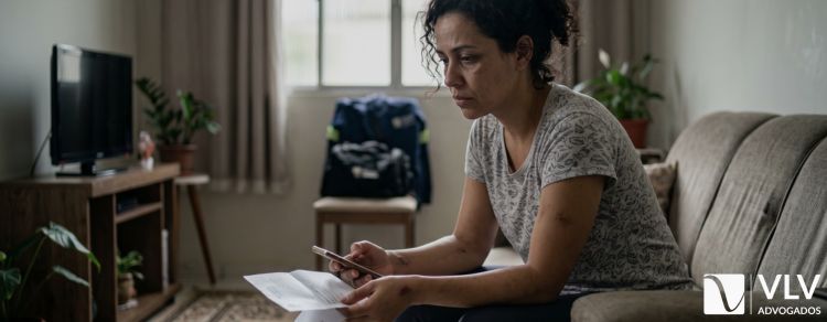 mulher vítima de violência doméstica com direito ao benefício por incapacidade temporária