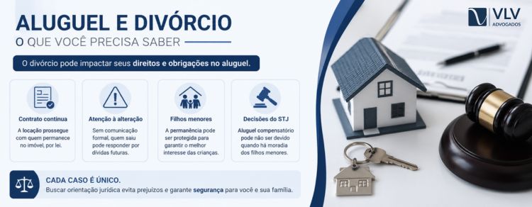 Como fica o aluguel e contrato de locação após divórcio? 2 imagem representando explicação aluguel e divórcio o que você precisa saber