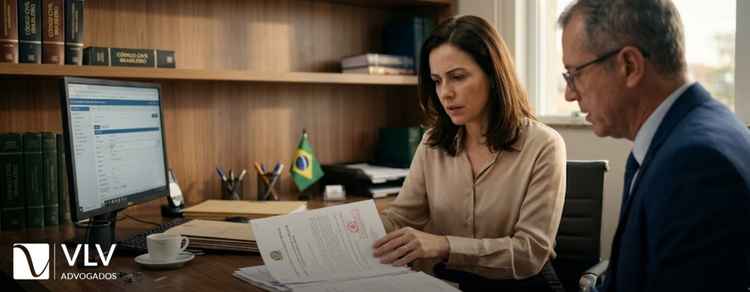 imagem ilustrativa de mulher realizando matrícula de inventário no Cartório de Registros de Imóveis
