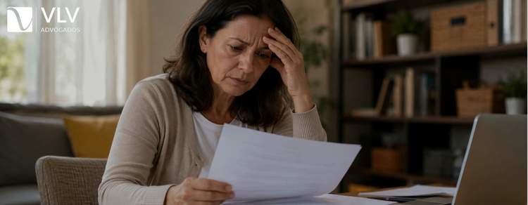 imagem representando mulher lendo papel sobre bpc loas para aneurisma