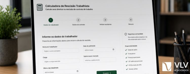 Cálculo da Rescisão Trabalhista: use nossa calculadora online 1 calculadora de rescisão trabalhista