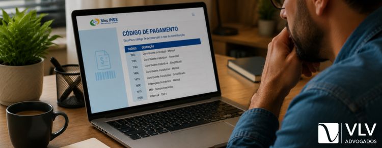 homem com problemas nos códigos de pagamento do inss