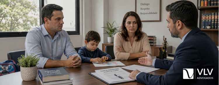 Divórcio litigioso com filho menor: como funciona? 1 Imagem representando divórcio litigioso com filho menor.