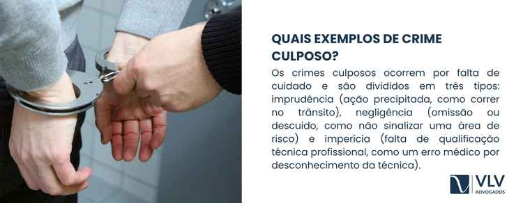 imagem explicando exemplos de crime culposo