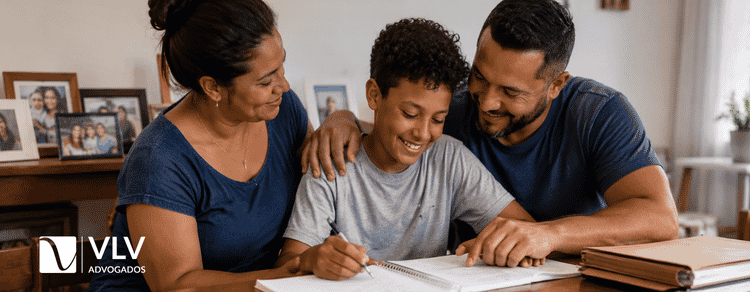 Vínculo socioafetivo e seus impactos jurídicos! 1 imagem representando família com vínculo socioafetivo
