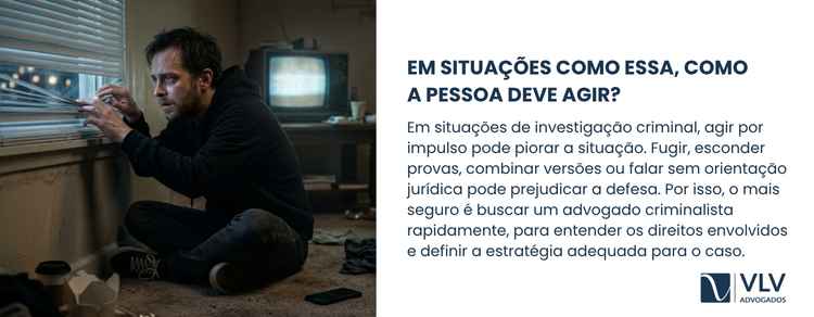explicação de quando uma pessoa comete um crime, como ela deve reagir.
