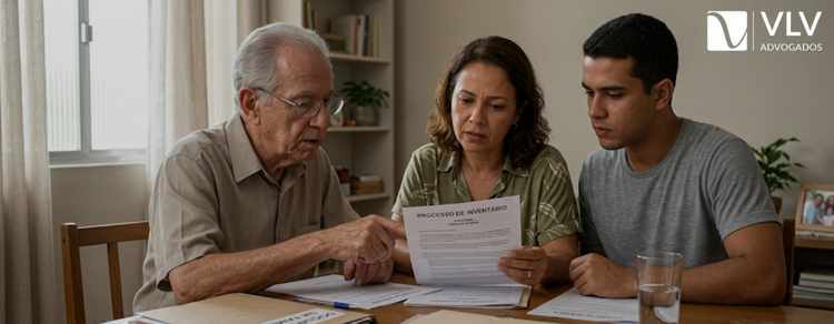 família verificando a herança sem testamento