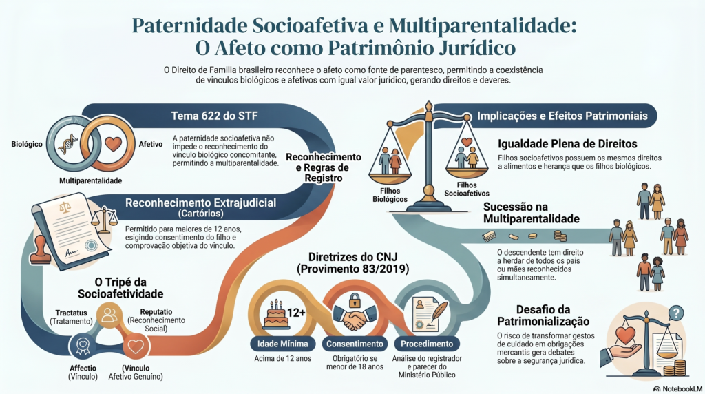 imagem explicando vínculo socioafetivo e seus efeitos jurídicos