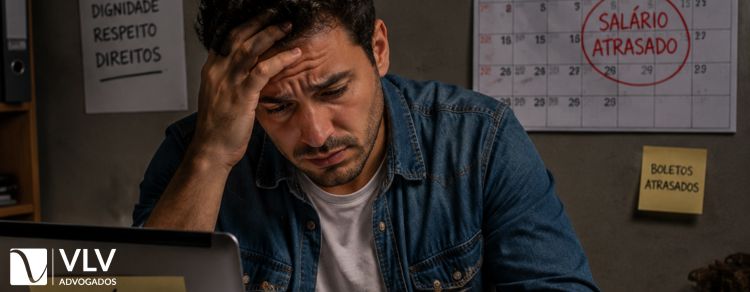 Mais de 300 trabalhadores ficam sem salário e caso reacende alerta trabalhista 1 homem com salário atrasado