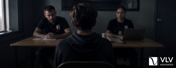 criança testemunhando na delegacia para representar crianças e adolescentes testemunhando em crimes