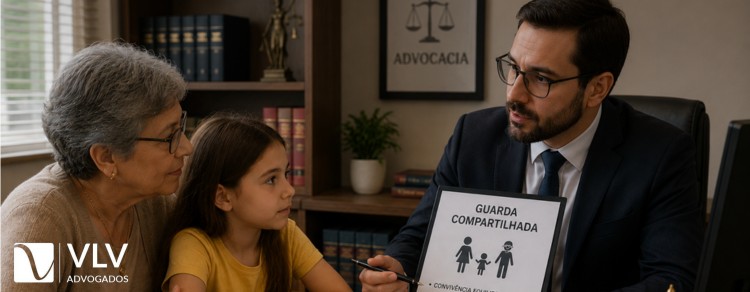 imagem representando vó e criança em advogado