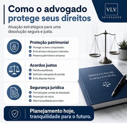 Precisa de advogado para dissolução de união estável? 2 imagem informando sobre a proteção do advogado na dissolução de união estável