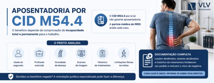 CID M54.4: Lumbago com ciática aposenta pelo INSS? 2 imagem representando como é a aposentadoria por CID M54.4