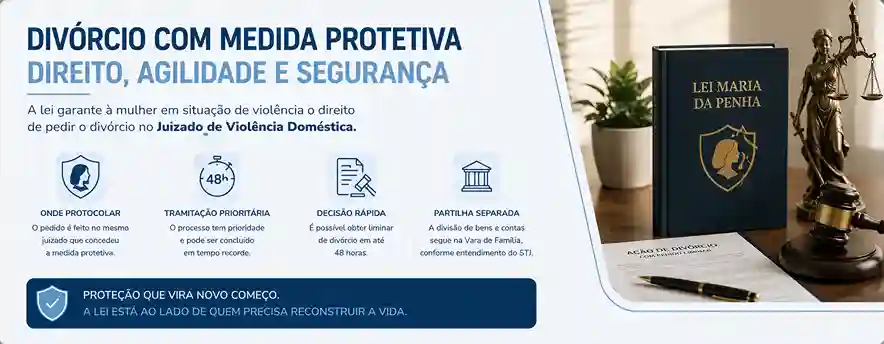 Como funciona o divórcio para quem tem medida protetiva