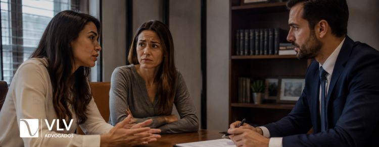 imagem representando mulher indo buscar orientação jurídica em caso de divórcio unilateral