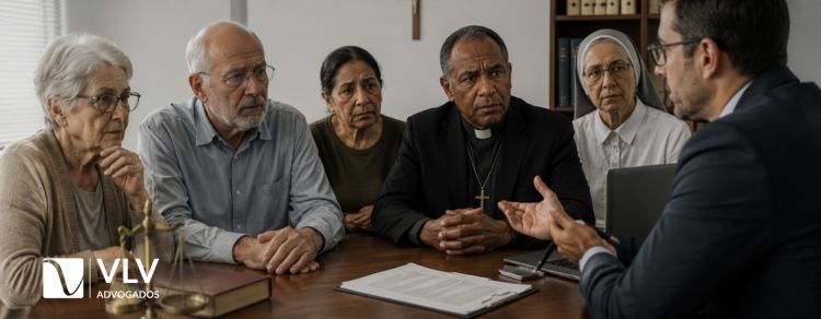imagem representando membros de comunidades religiosas