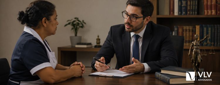 Ex-funcionária de Isis Valverde pediu R$ 385 mil e fechou com R$ 30 mil: o que um acordo trabalhista significa? 2 imagem representando empregada em acordo trabalhista