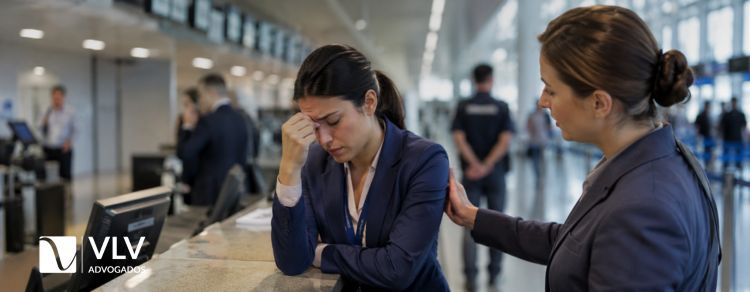 Caso funcionárias da Latam: até onde vai a agressão no trabalho? Você precisa suportar? 3 imagem representando funcionária latam
