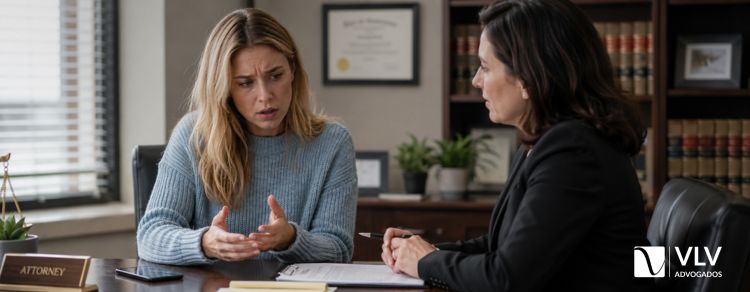 Copiar foto íntima sem autorização pode ser crime? 2 imagem representando mulher em escritório de advocacia