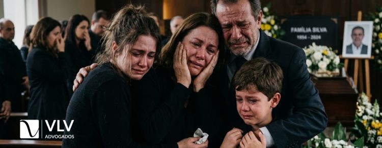 imagem representando família de filho que recebeu imóvel doado chorando
