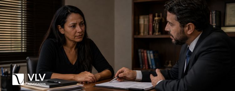 Divórcio póstumo: vítima de feminicídio pode deixar de constar como casada com o agressor 2 imagem representando mulher em ação de divórcio