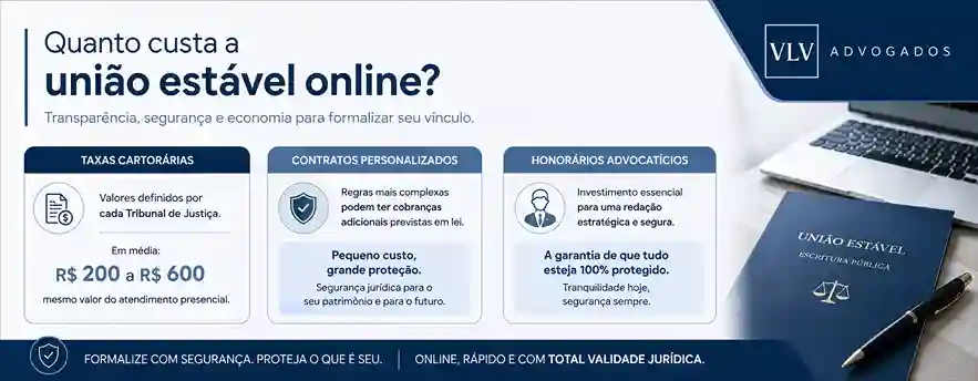 Quanto custa a união estável online