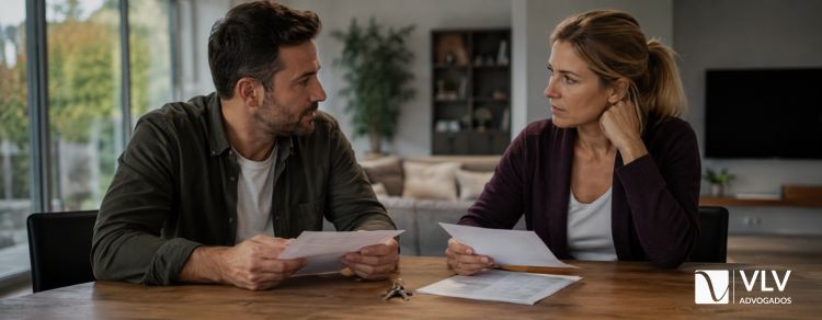 STJ barra usucapião familiar em imóvel maior que 250 m² 1 imagem representando casal em divórcio por usucapião familiar