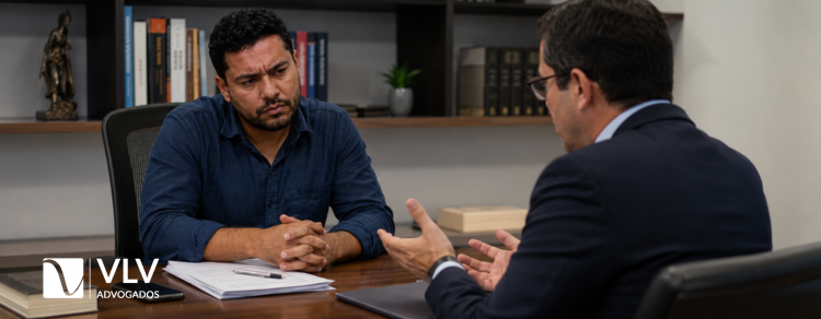 homem conversando com advogado sobre pix pensão