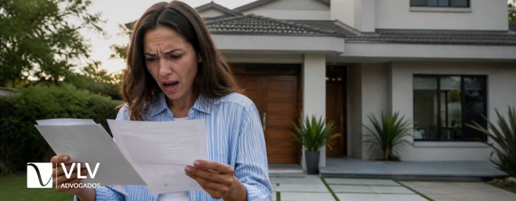 Fraude em usucapião: como identificar e agir? 1 imagem representando mulher verificando fraude em usucapiao