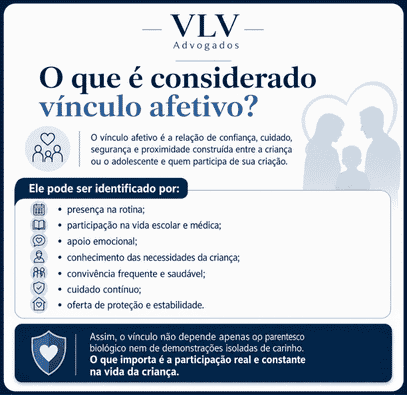 Vínculo afetivo influencia a guarda? O que o juiz realmente avalia 2 imagem informativa o que é considerado vínculo afetivo?