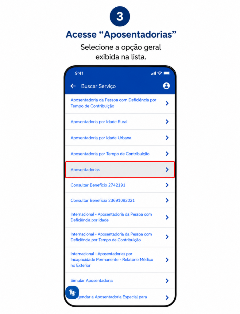 Aposentadoria do homem: tipos, requisitos e como funciona 4 imagem representando terceira etapa do Meu Inss