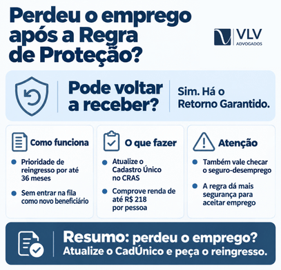 Quem recebe Bolsa Família pode trabalhar? Entenda as regras 2 Perdi o emprego depois de entrar na Regra de Proteção, posso voltar a receber?