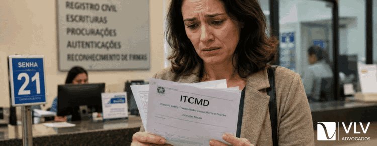 mulher com inventário extrajudicial negado por falta de pagamento prévio do itcmd