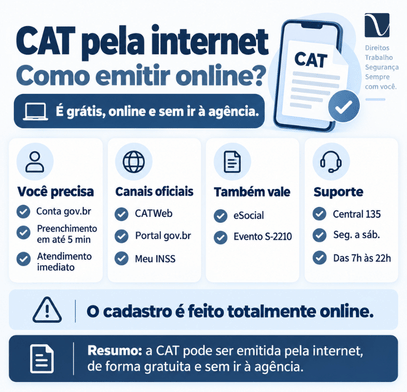 Como emitir a CAT (Comunicação de Acidente de Trabalho) pela internet? 2 Como tirar a CAT pela internet?