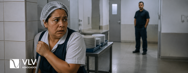 Fui demitida após apresentar medida protetiva à empresa: isso é permitido? 1 imagem de copeira com medida protetiva distante do companheiro