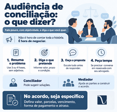 Audiência de conciliação: veja as melhores dicas! 2 O que devo falar em uma audiência de conciliação?
