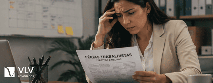 Trabalhadora solicitando férias trabalhistas