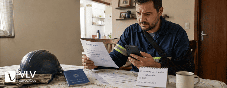 O acidente de trabalho dá direito à estabilidade? 1 Trabalhador buscando direito à estabilidade por acidente de trabalho