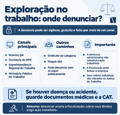 Exploração no trabalho: o que é, formas e como denunciar 2 Onde denunciar a exploração no trabalho?