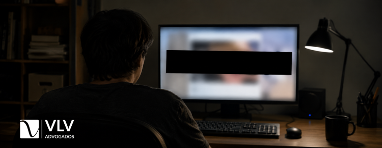 Lei amplia punição para conteúdo sexual infantil na internet 1 imagem representando homem vendo conteúdo sexual infantil na internet