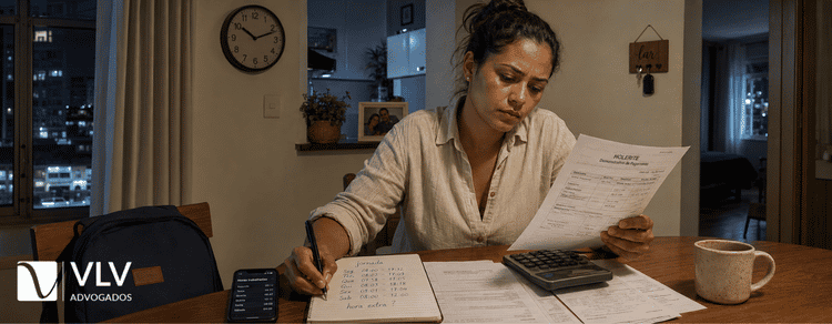 Hora extra: como funciona, quando é 100% e como calcular! 1 Trabalhadora calculando horas extras