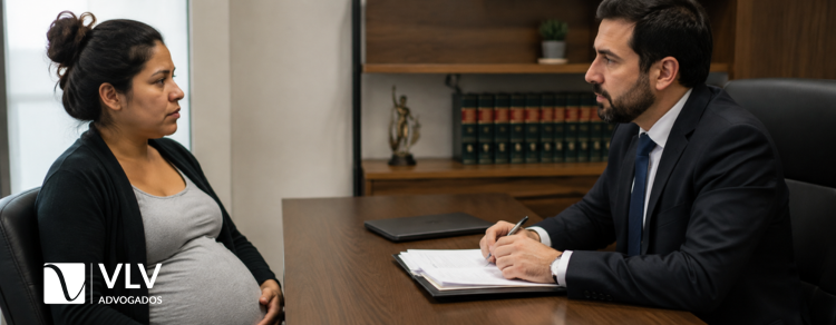 Gestação de alto risco dá direito a auxílio-doença sem carência? 2 Imagem representando mulher com gestação de alto risco em advogado
