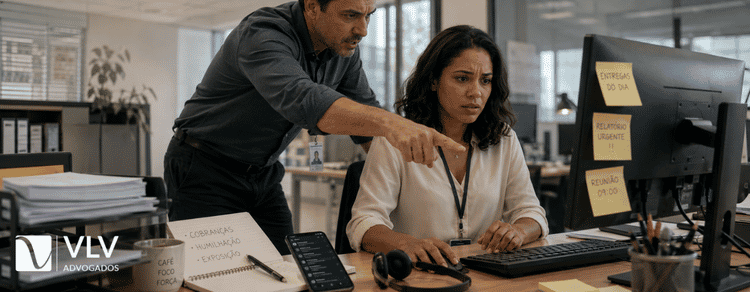 O que configura assédio moral no trabalho? Saiba distinguir 1 Trabalhadora sofrendo assédio moral no trabalho
