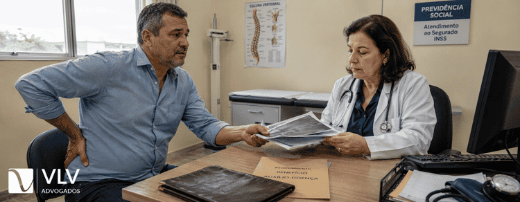imagem representando perícia médica