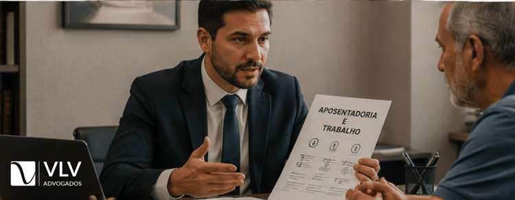 Aposentado pode continuar trabalhando? O que diz a lei 2 Advogado auxiliando aposentado que quer continuar trabalhando